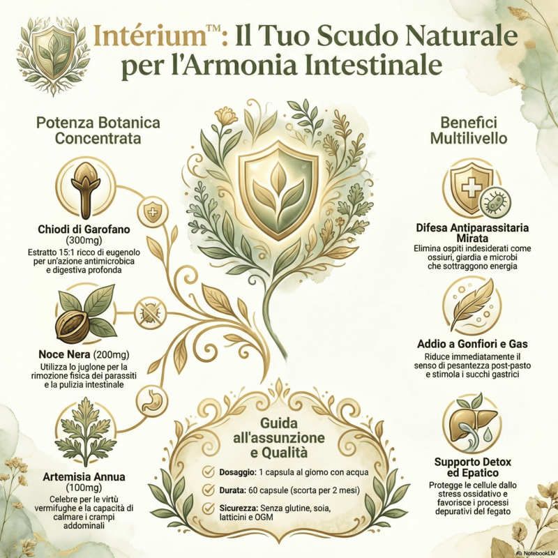 Intérium™ – Difesa Antiparassitaria Naturale e Armonia Digestiva